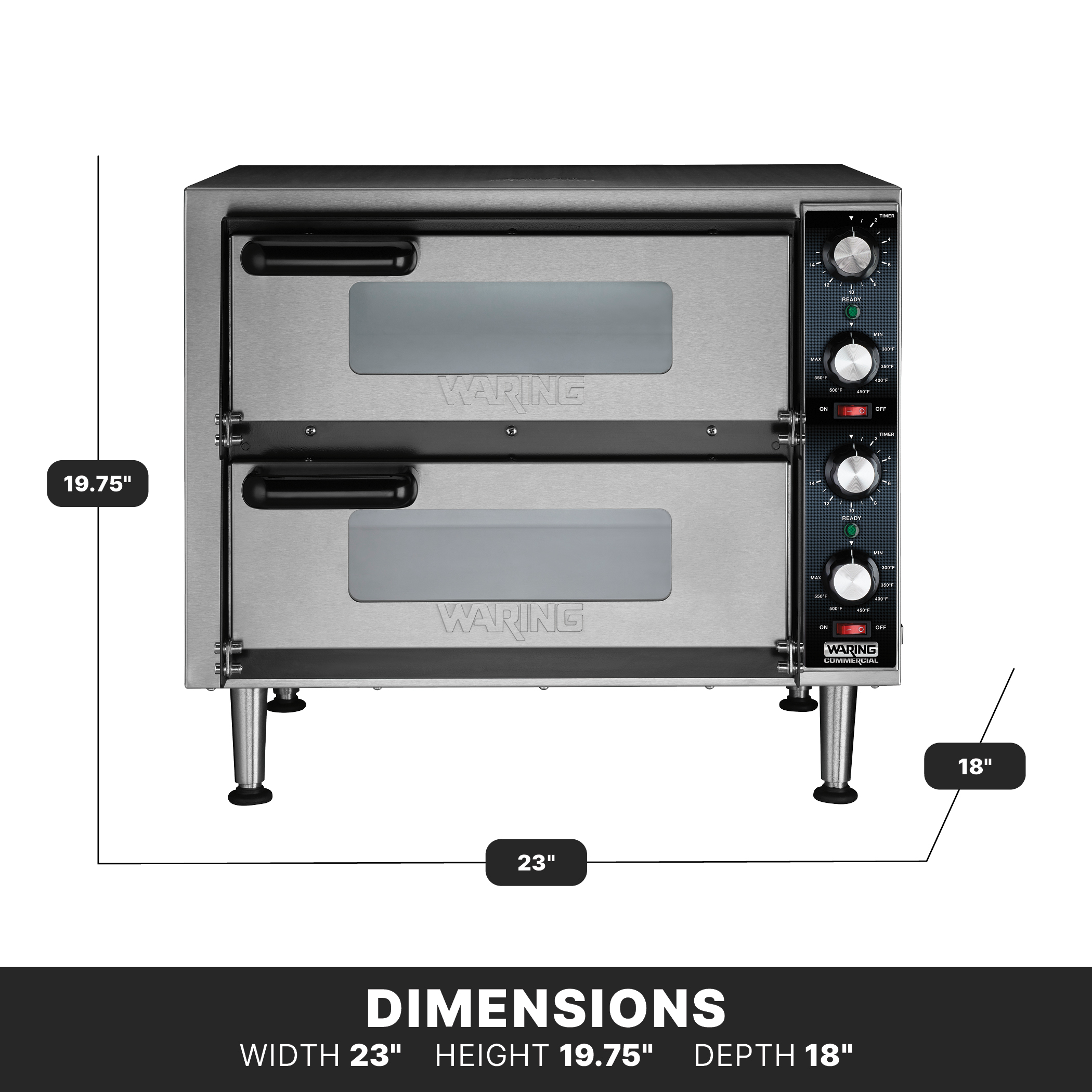 14" Double-Deck Pizza Oven